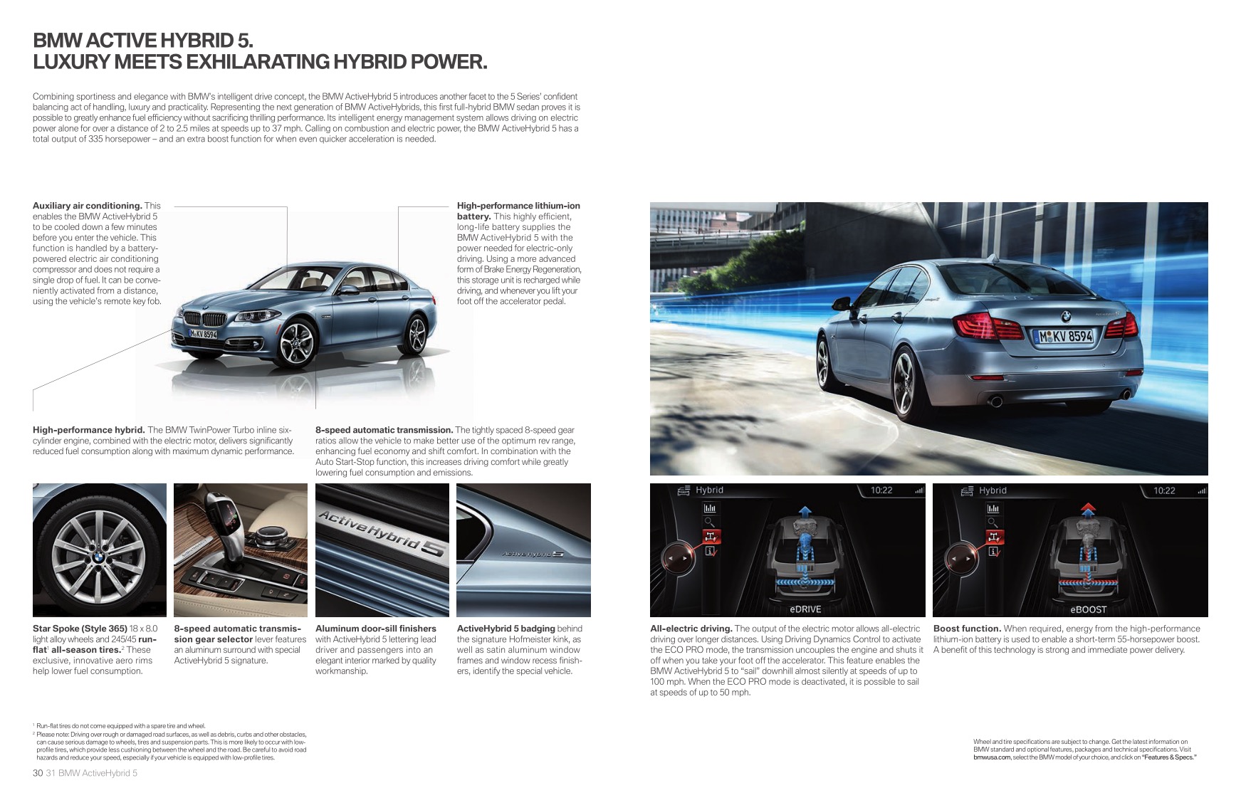 2014 BMW 5-Series Brochure Page 28